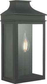Där Lighting VAP5222 - Aplică de exterior VAPOUR 1xE14/60W/230V IP44, neagră