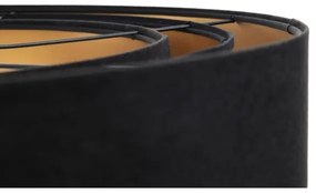 Lustr TRINITI pe cablu 1xE27/60W/230V negru/auriu