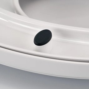 Capac de toaletă Rion Soft Close 2 în 1 cu reductor, plastic, alb