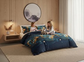 Lenjerie de pat din microfibra MYSTIC BUTTERFLY albastru Dimensiune lenjerie de pat: 70 x 80 cm | 140 x 200 cm