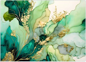 Tablou - Abstractizare verde (70x50 cm)