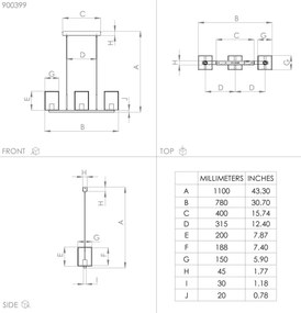 Lustră pe cablu CUMIOLE 3xE27/40W/230V Eglo 900399