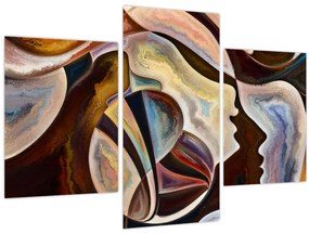 Tablou - Abstractizarea capetelor (90x60 cm)