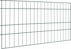 vidaXL Set gard pentru iaz 5 pcs Verde 100 x 50 cm Oțel