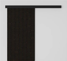 Ușă glisantă Perion – 106x1.6x205 cm – Wenge / Negru