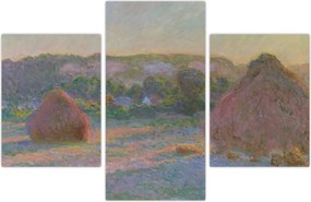 Tablou - Claude Monet, Stacks of Wheat (End of Summer) , reproducere (90x60 cm)