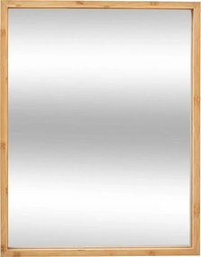 Oglinda de baie in rama de bambus, 34 x 44 cm