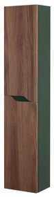 Dulap inalt suspendat verde/maro Feridras Minori 150x30 cm