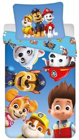 Lenjerie de pat pentru copii din microfibră pentru pat de o persoană 140x200 cm Paw Patrol – Jerry Fabrics