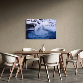 Tablou cu cascadele iarna (90x60 cm)