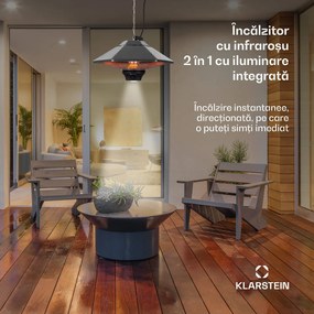 Blumfeldt Heat Hexa, încălzitor cu infraroșu, 800/1200 W, halogen, IP34, LED, bronz