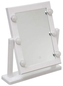 Oglindă led tactilă de birou 5five hollywood alb 37 x 9 x 40,5 cm