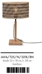 Veioza eco din bambus Java straight nat/3218, bl./nat