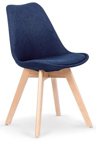 Scaun de bucaterie Erich, albastru/fag