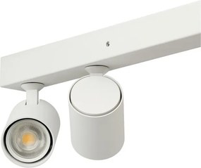 Plafoniera liniara alba cu 6 spoturi EXO 6, 200cm