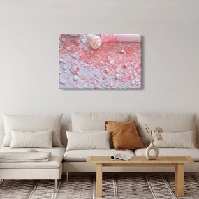 Tablou - Atmosfera de litoral în nuanțe roz (90x60 cm)