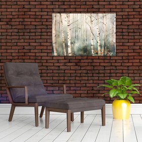 Tablou - Desenarea unui model de pădure (90x60 cm)