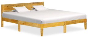 vidaXL Cadru de pat, 180 cm, lemn masiv de mango