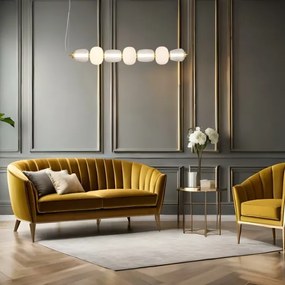 Lustră LED pe cablu CARO LED/42W/230V auriu