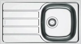 Chiuveta bucatarie inox Franke Spark 78x43.5 cm cu 1 cuva cu picurator stanga finisaj texturat