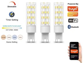 Immax NEO 07763C - Set 3x LED bec dimabil NEO LITE G9/4W/230V Wi-Fi Tuya