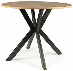 Masă de bucătărie Talia II, stejar / negru