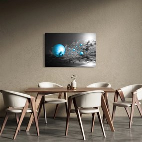 Tabloul bilelor albastru deschis (90x60 cm)
