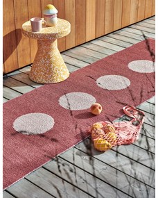 Covor pentru exterior și interior roșu deschis 70x120 cm Vera Pop Blush – Pappelina