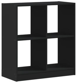 852808 vidaXL Bibliotecă, negru, 68,5x32x75 cm, lemn prelucrat