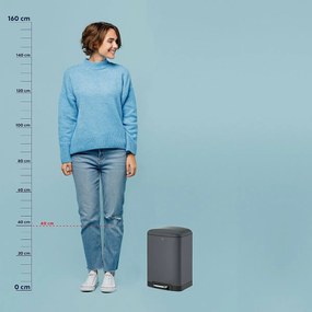 Coș de gunoi Kela DAVINO 12 l,gri închis