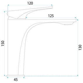 Baterie pentru baie Rea Joe Brush Gold low