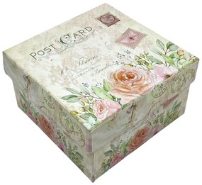 Cutie cadou ROSES, 12.5x12.5x7.5cm