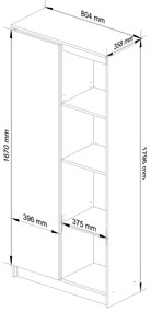 Raft Rehana II (stejar sonoma). 1068785