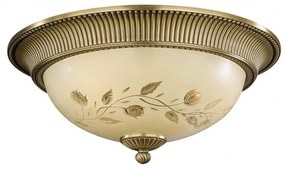 Plafoniera din alama cu sticla decorata design italian D-50cm 6208