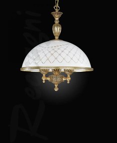 Lustra clasica alama/sticla realizat manual 7102