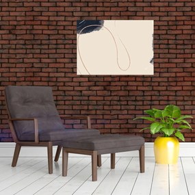 Tablou - Abstractizare bej (70x50 cm)