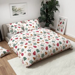 Lenjerie de pat din bumbac HOLLY alb Dimensiune lenjerie de pat: 70 x 90 cm | 140 x 220 cm