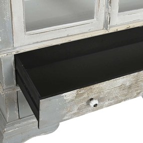 Vitrina Stylish din lemn antichizat 95x41x198 cm
