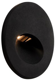 Spot LED incastrabil scari / perete exterior IP65 Bil negru