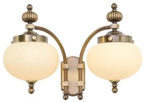 Aplica de perete stil clasic Nostalgie 2L down alama antique/champagne