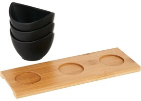 Set de servire Florina Adria, negru