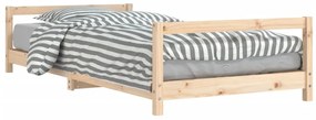 834393 vidaXL Cadru pat pentru copii, 90x200 cm, lemn masiv de pin