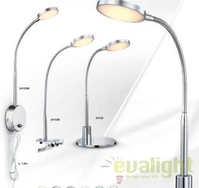 Aplica de perete LED design modern cu brat flexibil PEGASI 24103W GL