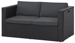 Juskys Set ratan Salou - negru