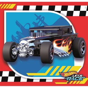 Hot Wheels Go Puzzle de 3x48 piese Clementoni