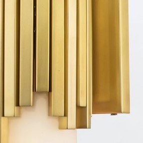 Elstead MARVELE-2WB-AB-OPAL - Aplica LED pentru baie MARVELE, 2x G9/4W/230V, IP44