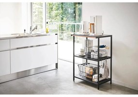 Etajeră negru-mat din oțel 60x90x46,5 cm Tower – YAMAZAKI