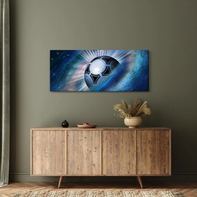 Tablou - Fotbal în spațiu (120x50 cm)