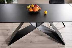 Masa extensibila Westin Ceramic Sahara negru/negru mat L160-240 cm