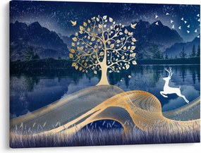 Tablou - Cerbi în luna plină (70x50 cm)